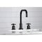 Kingston Brass FSC8930ZX Millennium Widespread Bathroom Faucet W/ Brass Pop-Up, Black FSC8930ZX - alternate 6